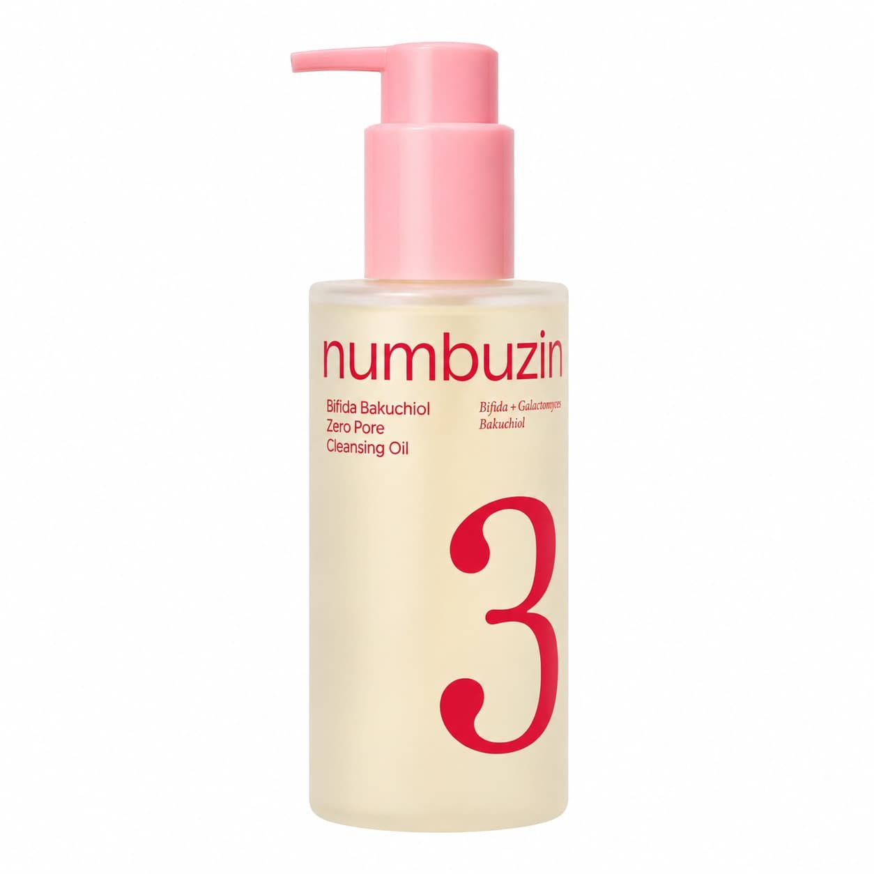 Numbuzin No.3 Bifida Bakuchiol Zero Pore Cleansing Oil 200 ml – Aceite limpiador de poros