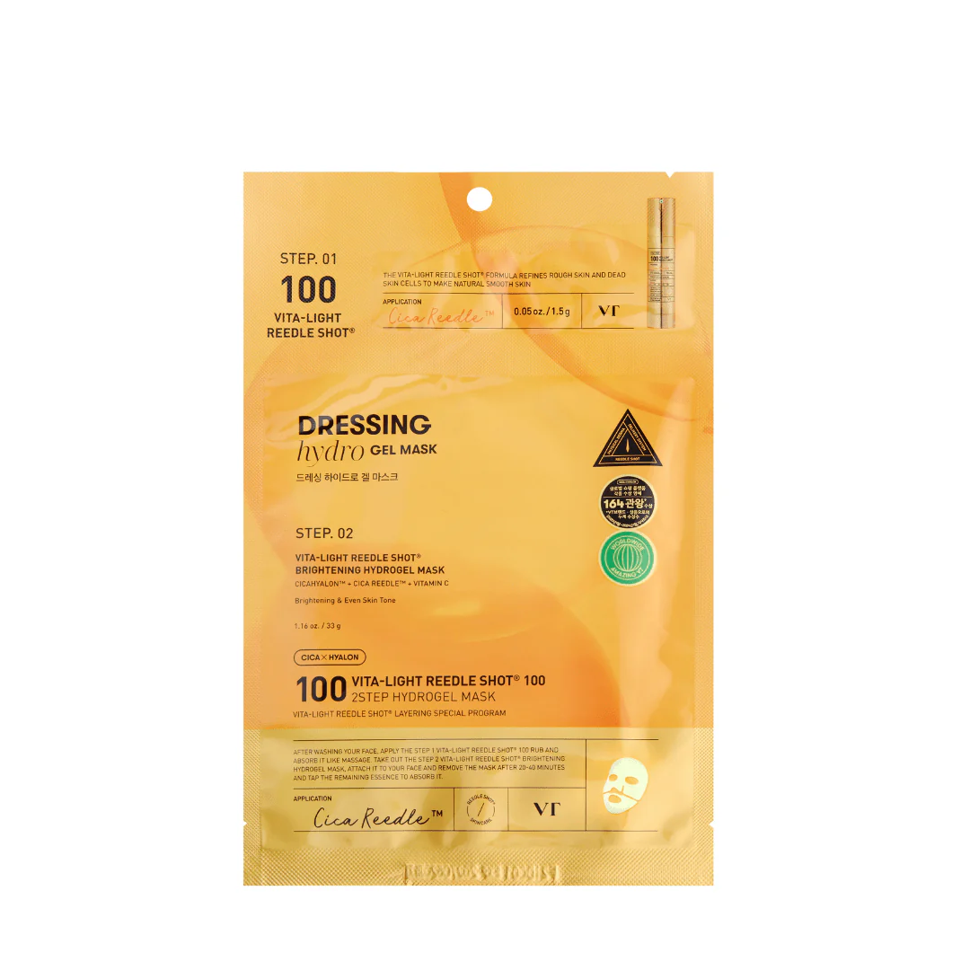 VT Cosmetics Vita-Light Reedle Shot 100 2 Step Mask - 1.5g + 33 g