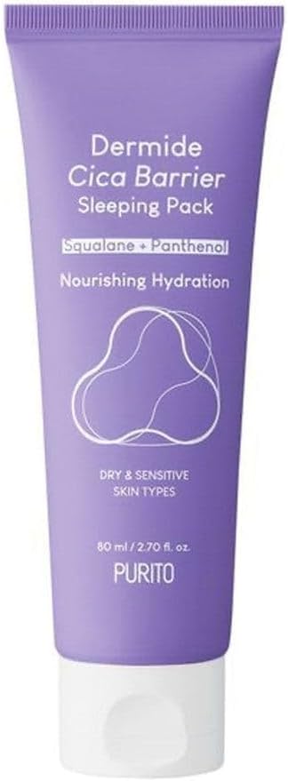 Purito - Dermide Cica Barrier Sleeping Pack - Mascarilla de Noche Reparadora Dermide Cica Barrier - 80ml
