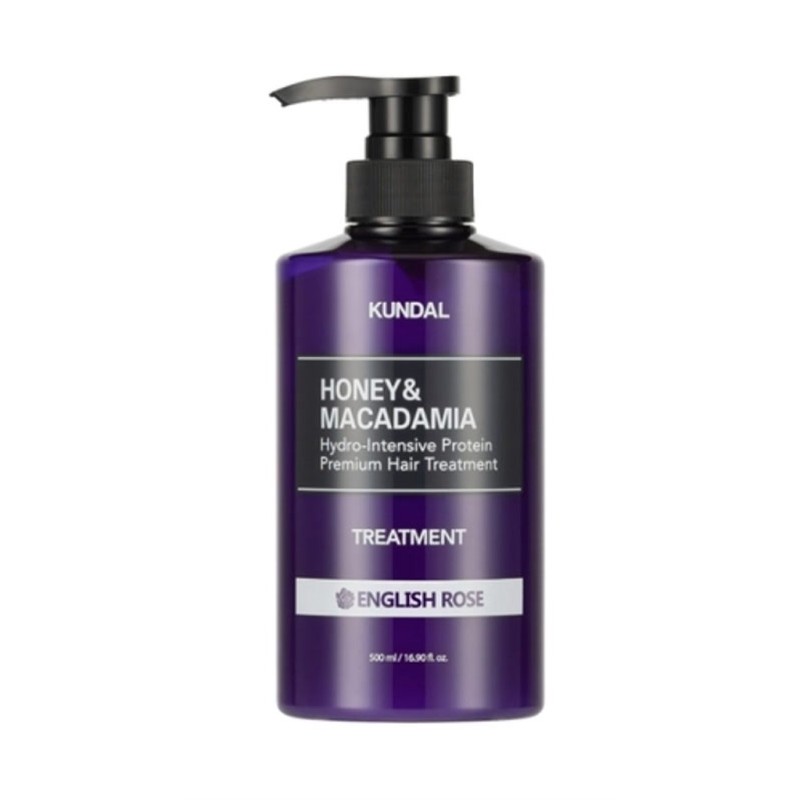 Kundal - Tratamiento Capilar de Proteínas Miel y Macadamia (Rosa Inglesa) - 500 ml