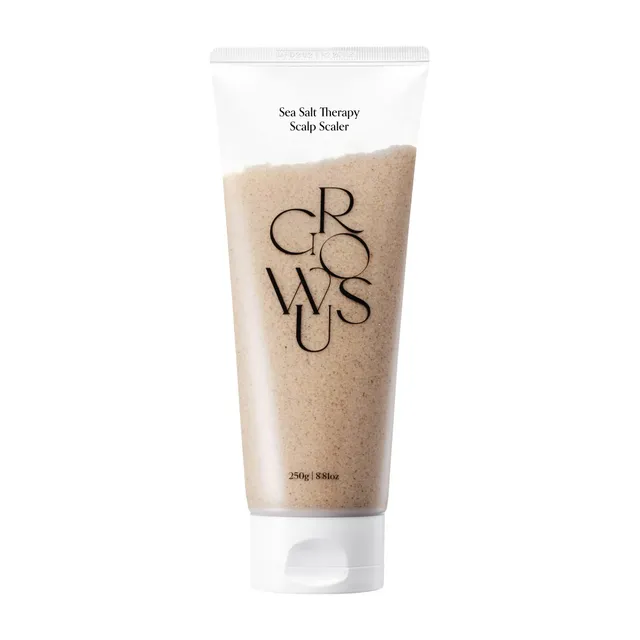 GROWUS Sea Salt Therapy Scalp Scaler 250 g – Exfoliante purificante para el cuero cabelludo