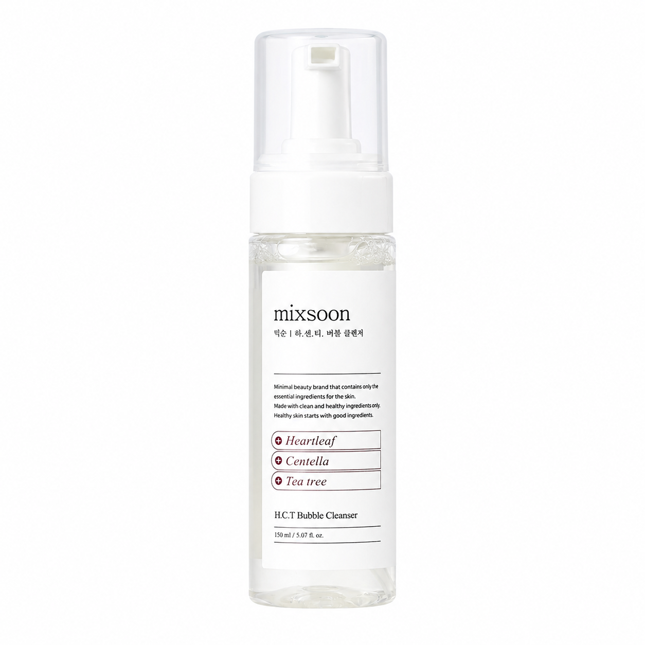 MIXSOON H.C.T Bubble Cleanser, 150ml – Limpiador en espuma H.C.T. 150ml