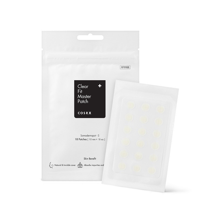 COSRX Clear Fit Master Patch – Parches invisibles para granitos - 18 unidades