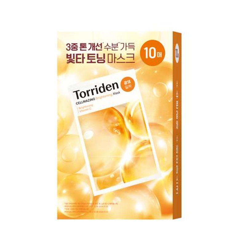 Torriden - Cellmazing Brightening Mask - 10pcs x Sheet Mask – Mascarilla en tela (10 unidades)