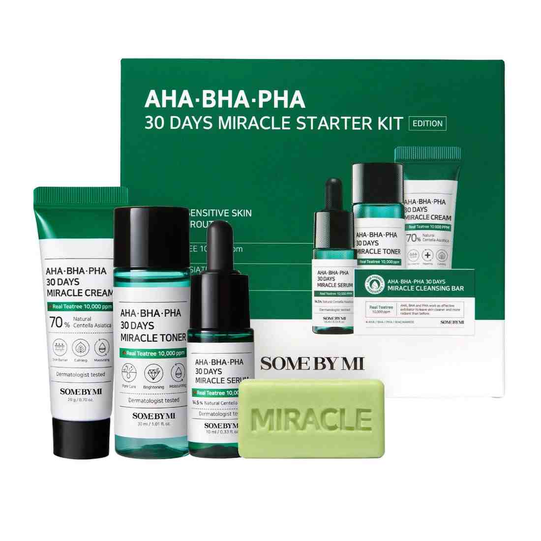 Some By Mi AHA-BHA-PHA 30 Days Miracle Starter Kit – Rutina completa 4 productos