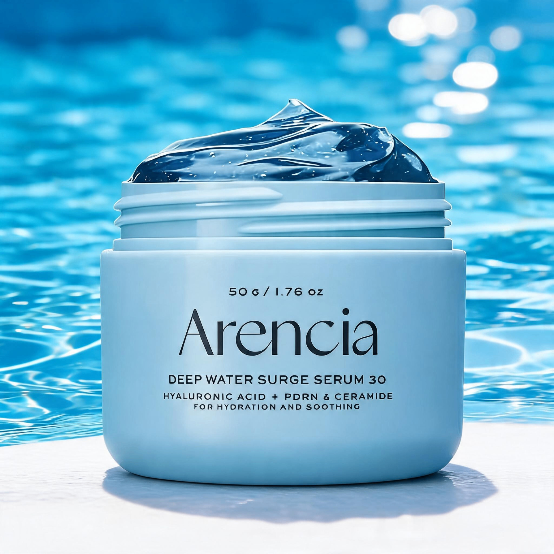 Arencia - Deep Water Surge Serum 30 – Sérum hidratante con ácido hialurónico, PDRN y ceramidas - 50 g