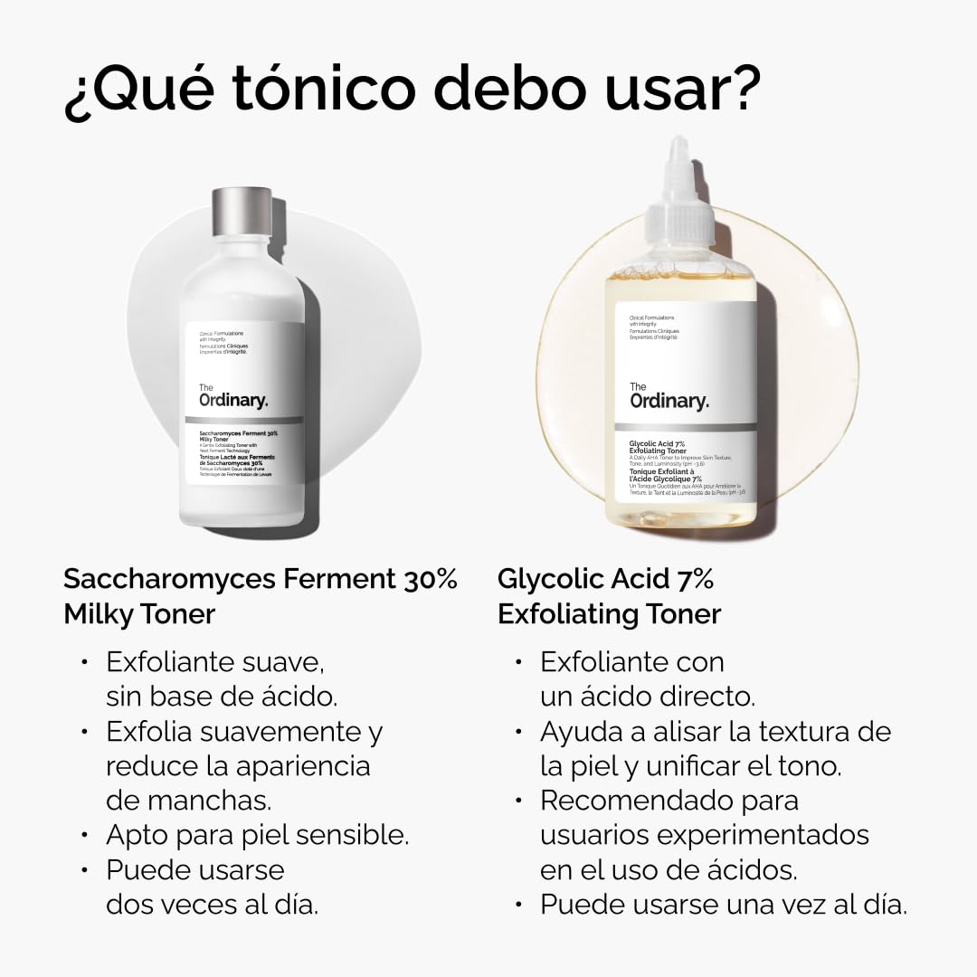 Textura The Ordinary Glycolic Acid 7% Exfoliating Toner 100 ml – tónico exfoliante iluminador