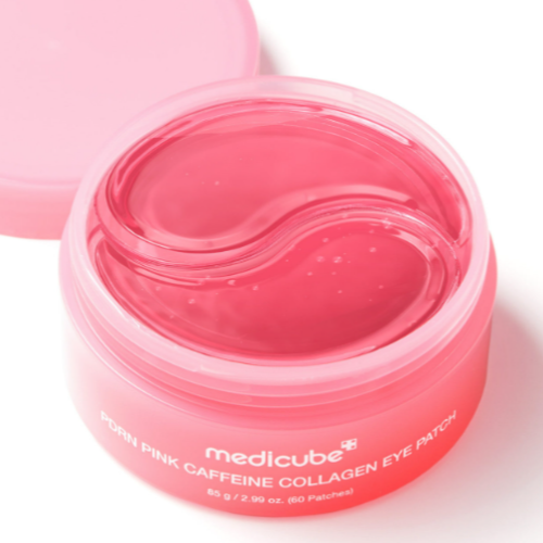 Medicube PDRN Pink Caffeine Collagen Eye Patch 85g (60 uds) – Parches de hidrogel para contorno de ojos con PDRN, retinol, colágeno y cafeína 3