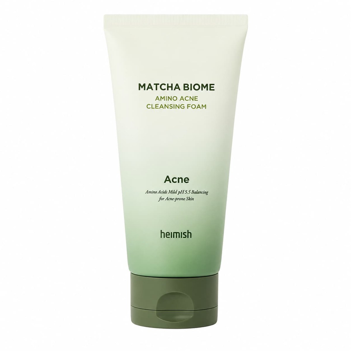 Heimish Matcha Biome Amino Acne Cleansing Foam 150 g – Limpiador para piel con granitos