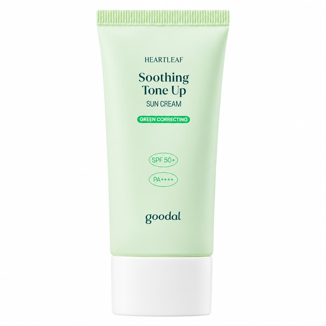 Goodal Heartleaf Soothing Tone Up Sun Cream Green SPF50+ PA++++ 50 ml – Protector solar corrector verde