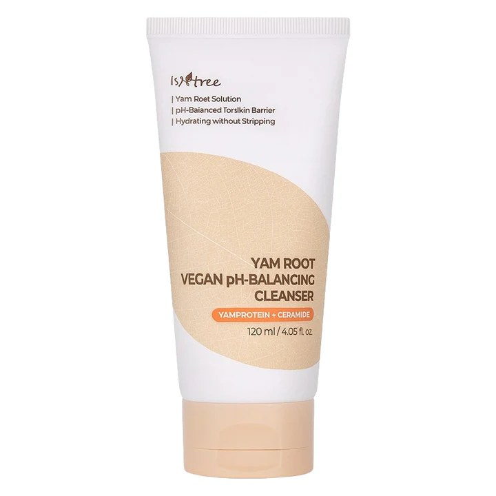 Isntree Yam Root Vegan pH-Balancing Cleanser 120 ml – Limpiador vegano pH equilibrado