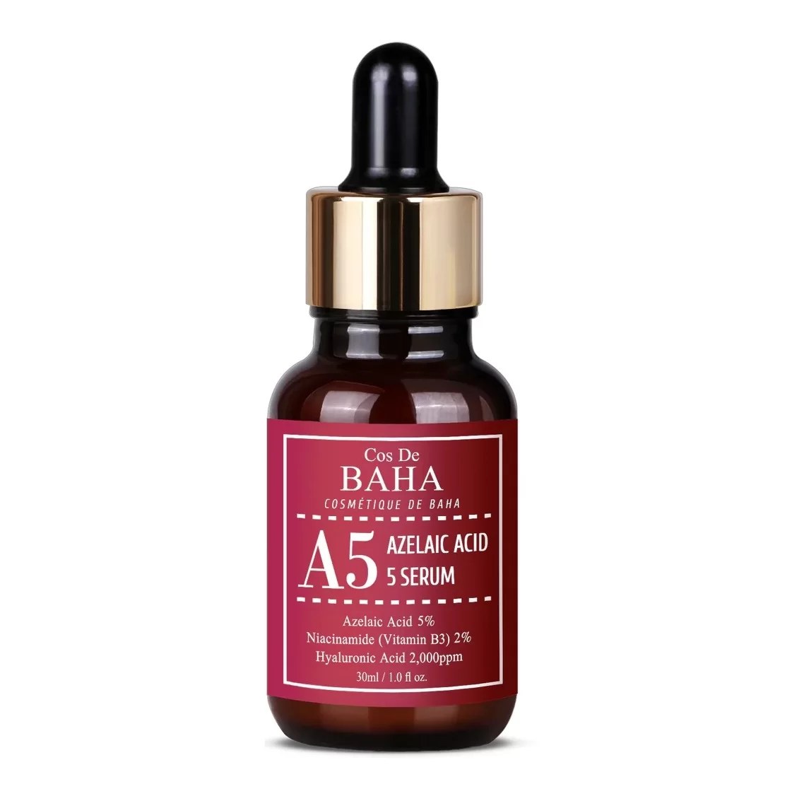 Cos de BAHA A5 Azelaic Acid 5% Serum 30 ml – Sérum iluminador y equilibrante con ácido azelaico