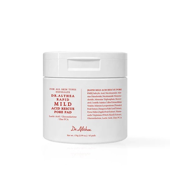 Dr. Althea Rapid Mild Acid Rescue Pore Pad, 170g / 65pads – Discos faciales
