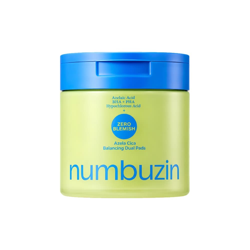 Numbuzin Zero Blemish Azela Cica Balancing Dual Pads 210 ml (60 discos) – Discos equilibrantes
