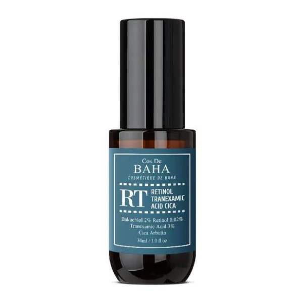 Cos de BAHA Retinol Tranexamic Acid Cica Serum (RT) 30 ml – Sérum antiedad, antimanchas y calmante