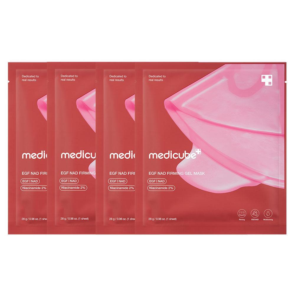 Medicube EGF NAD Firming Gel Mask – Pack de 4 mascarillas reafirmantes