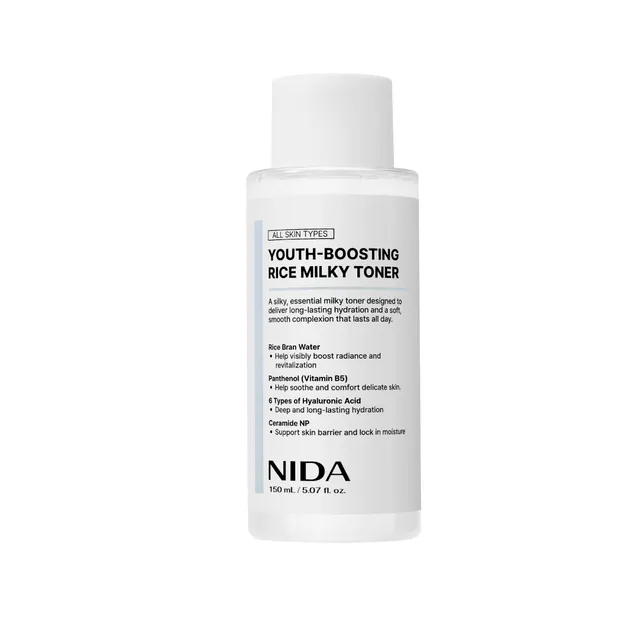 NIDA - Youth-Boosting Rice Milky Toner - 150 ml
