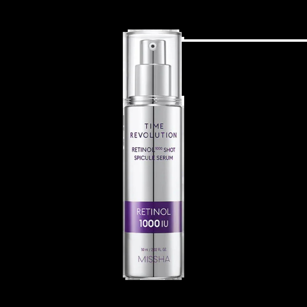 Missha - Time Revolution Retinol 1000 Shot Spicule Serum - Sérum con retinol y espículas - 50 ml