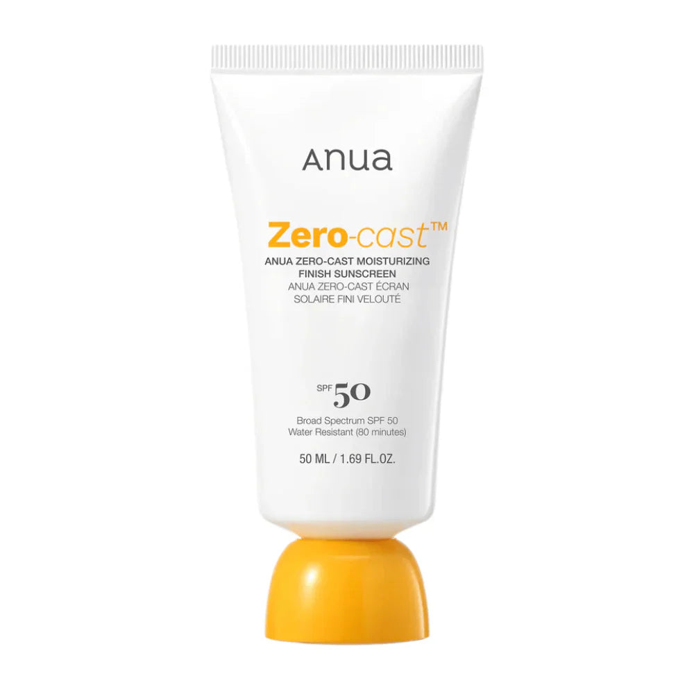 Anua Zero-Cast Moisturizing Finish Sunscreen SPF50+ PA++++ 50ml – Protector Solar Hidratante sin Efecto Blanco SPF50+ PA++++