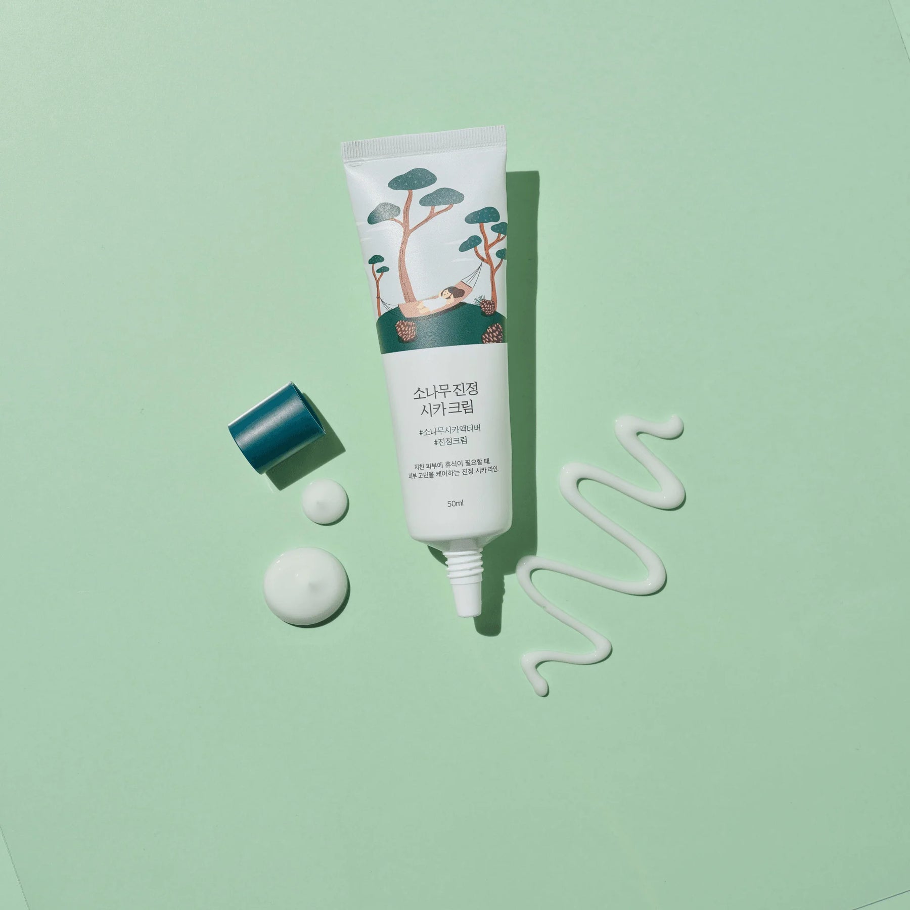 Round Lab - Pine Calming Cica Cream - Crema Calmante con Pino y Centella - 50ml