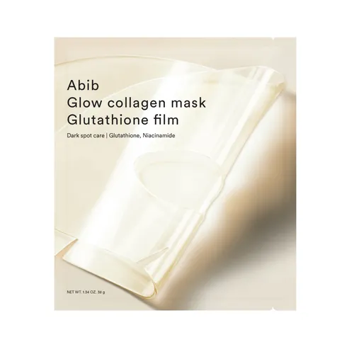 Abib - Mascarilla de colágeno iluminadora con glutatión / Glow Collagen Mask Glutathione Film, 38g, 1 piece - 38g