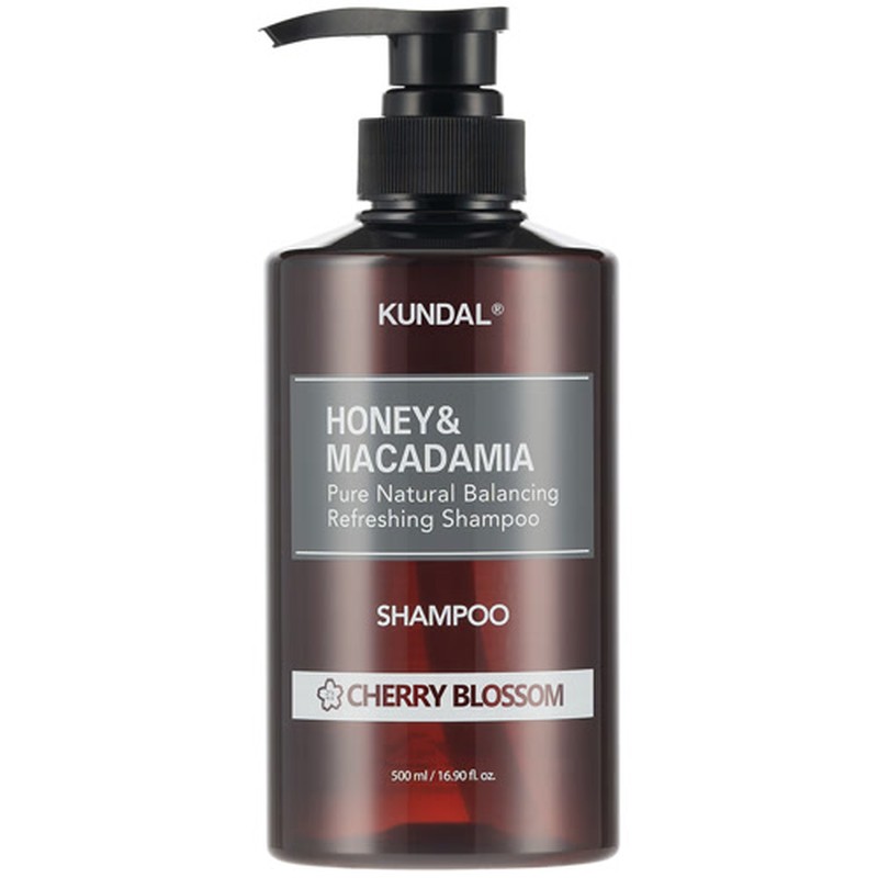 Kundal - Champú Nature de Miel y Macadamia (Flor de Cerezo) - 500 ml