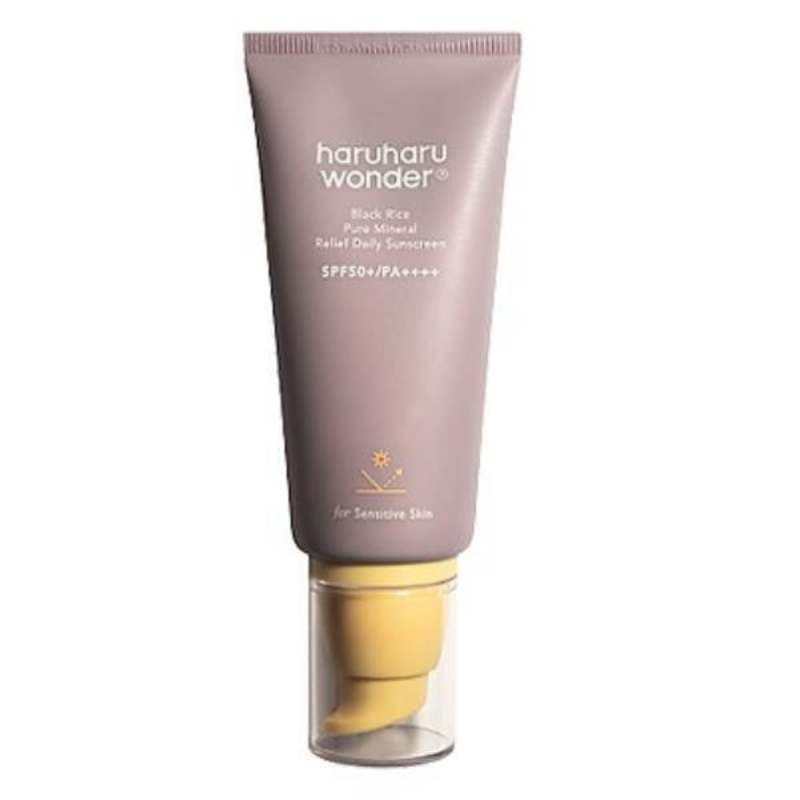 Haruharu Wonder Black Rice Pure Mineral Relief Daily Sunscreen SPF50+ PA++++ 50ml – Protector solar mineral