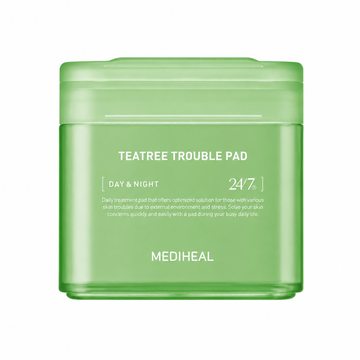 Mediheal Teatree Trouble Pad 170ml · 100 uds – Discos purificantes con árbol del té 170ml · 100 uds