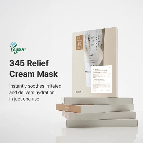 Dr. Althea - 345 Relief Cream Mask – Pack de 4 mascarillas calmantes - 4 uds