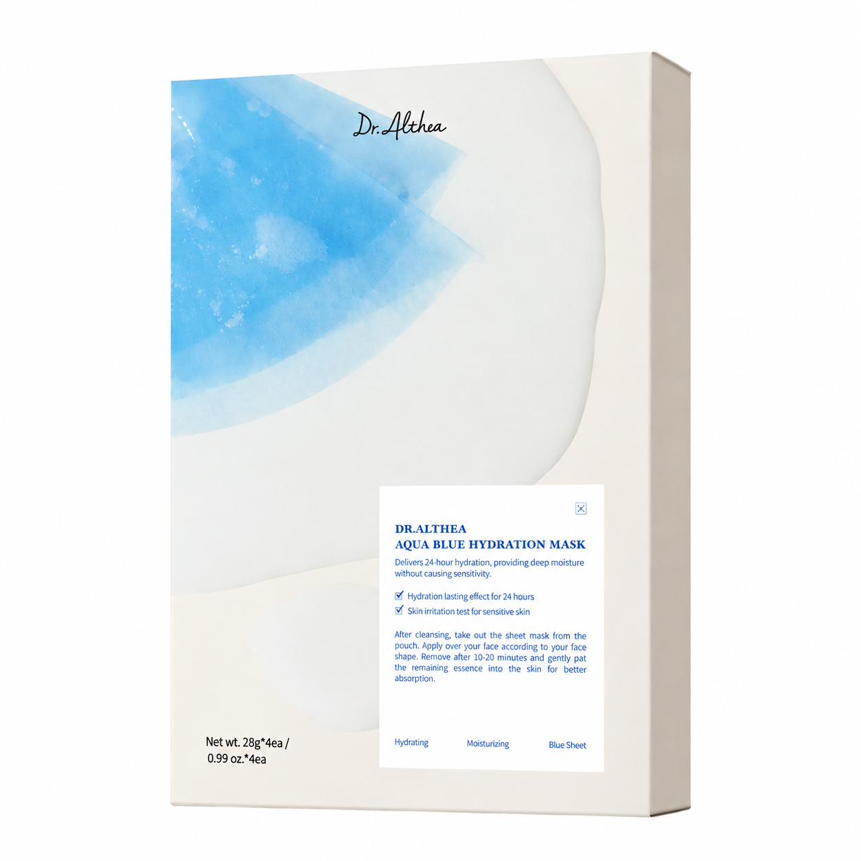 Dr. Althea Aqua Blue Hydration Mask, 4sheets – Mascarilla