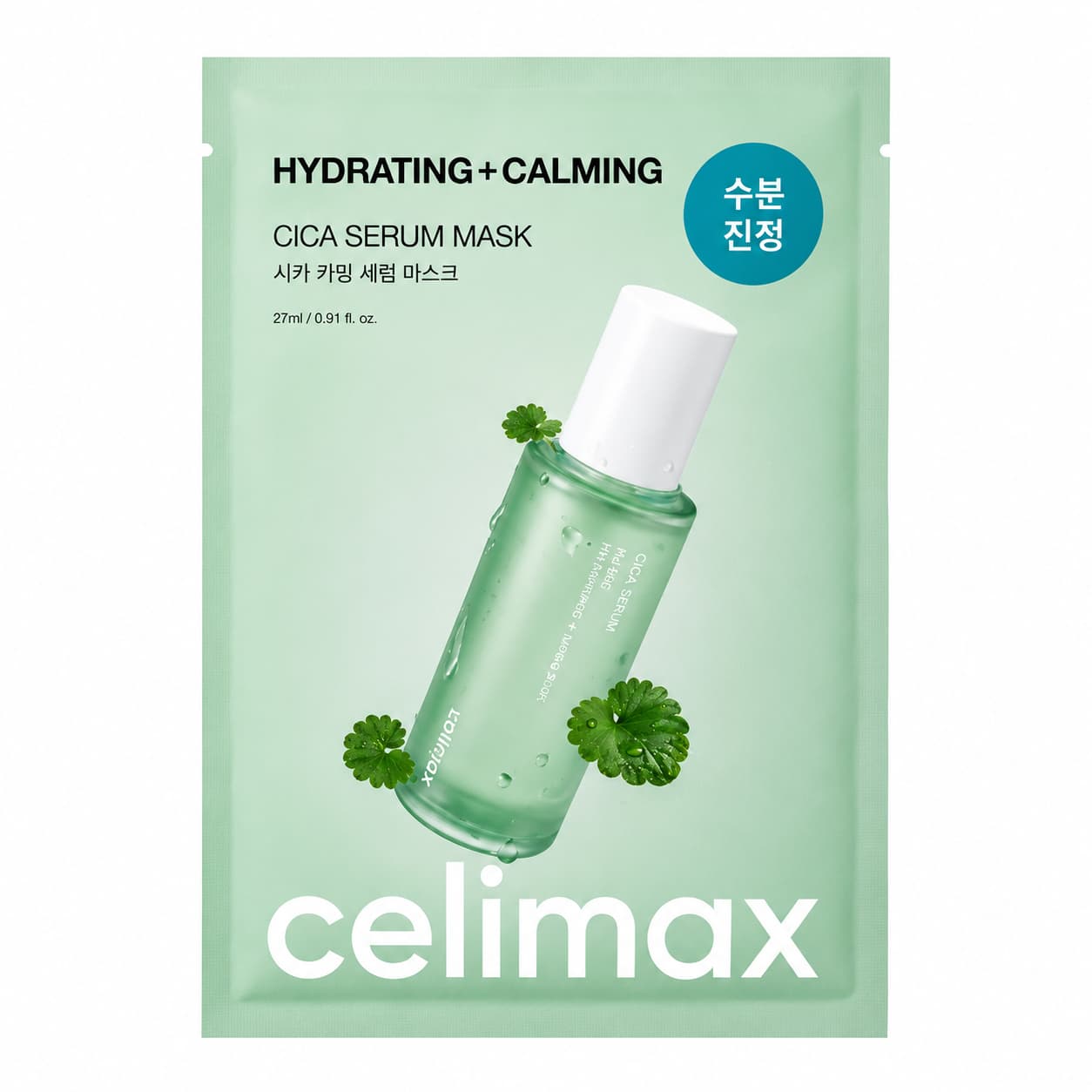 Celimax The Real Cica Calming Ampoule Mask 27ml – Mascarilla Calmante con Cica (1 ud)