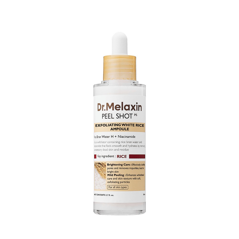 Dr.Melaxin Peel Shot Exfoliant White Rice Ampoule, 80ml – Ampolla (80 ml)