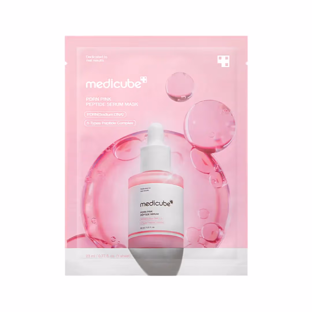 Medicube PDRN Pink Peptide Serum Mask – Mascarilla reafirmante · 1 unidad