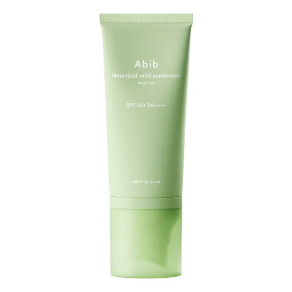 Abib - Protector solar suave calmante con Heartleaf / Heartleaf Mild Sunscreen Relief Tube - 50ml