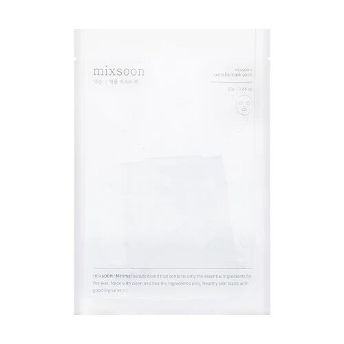MIXSOON Centella Mask Pack, 1 piece, 25g – Mascarilla facial con centella asiática 25g