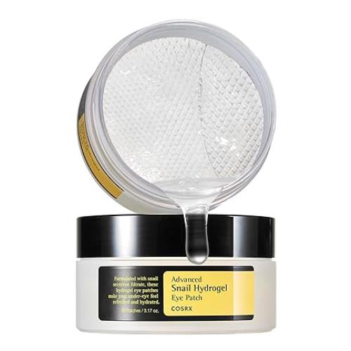 COSRX Advanced Snail Hydrogel Eye Patch – Parches de ojos con mucina de caracol (60 parches)