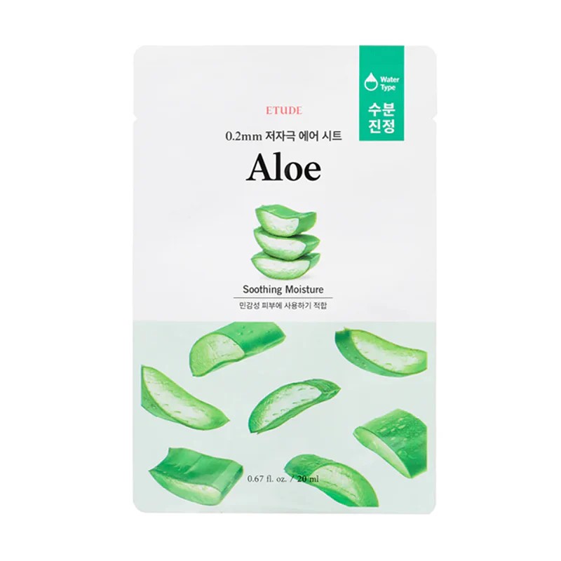 Etude House - 0.2 Therapy Air Mask Aloe, 20ml – Mascarilla facial de aloe (20 ml)