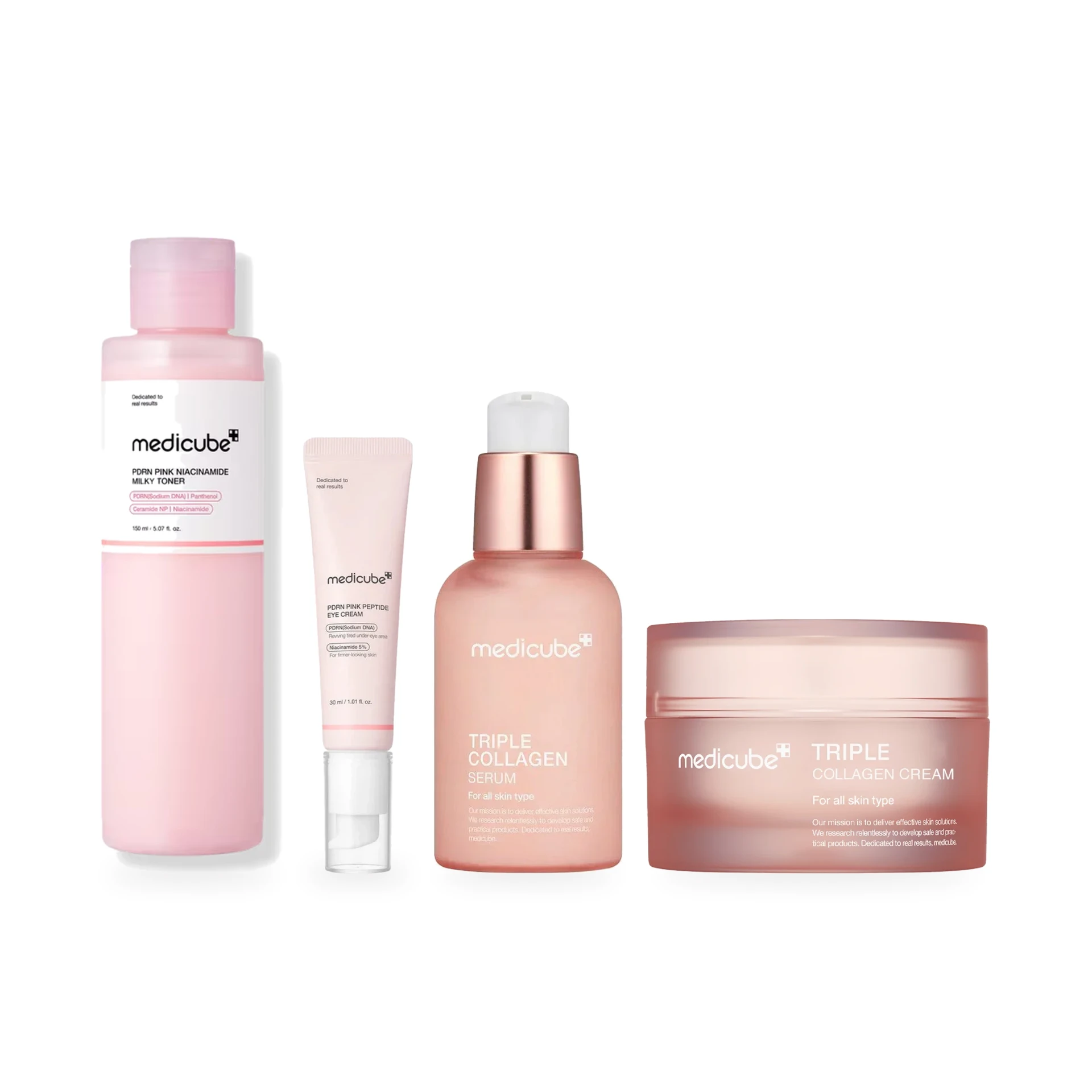 Medicube Set Age Lock Soporte de Barrera – Rutina de 4 productos con PDRN, péptidos y colágeno