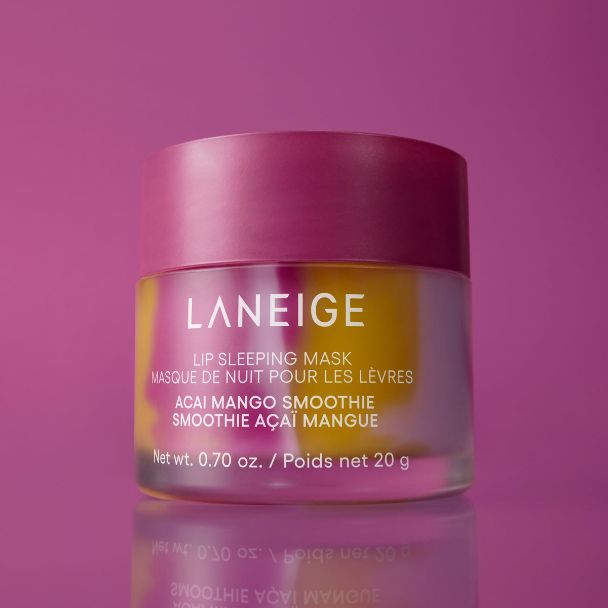 Laneige Lip Sleeping Mask Smoothie Açaí Mango 20g – Mascarilla Labial de Noche Edición Acai Mango 20g