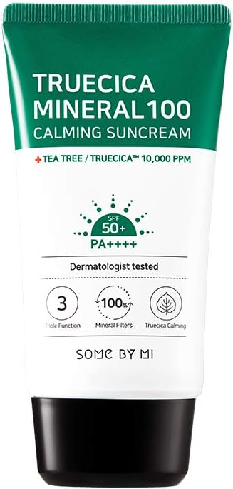 Some By Mi Truecica Mineral 100 Calming Suncream SPF50+ PA++++ 50ml – Protector solar mineral calmante 50ml