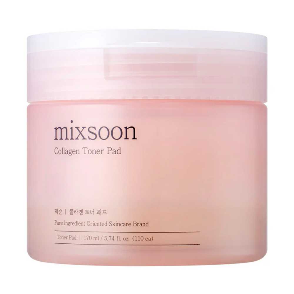 MIXSOON Collagen Toner Pad – 170ml/110pads – Discos de tónico con colágeno 170ml/110pads