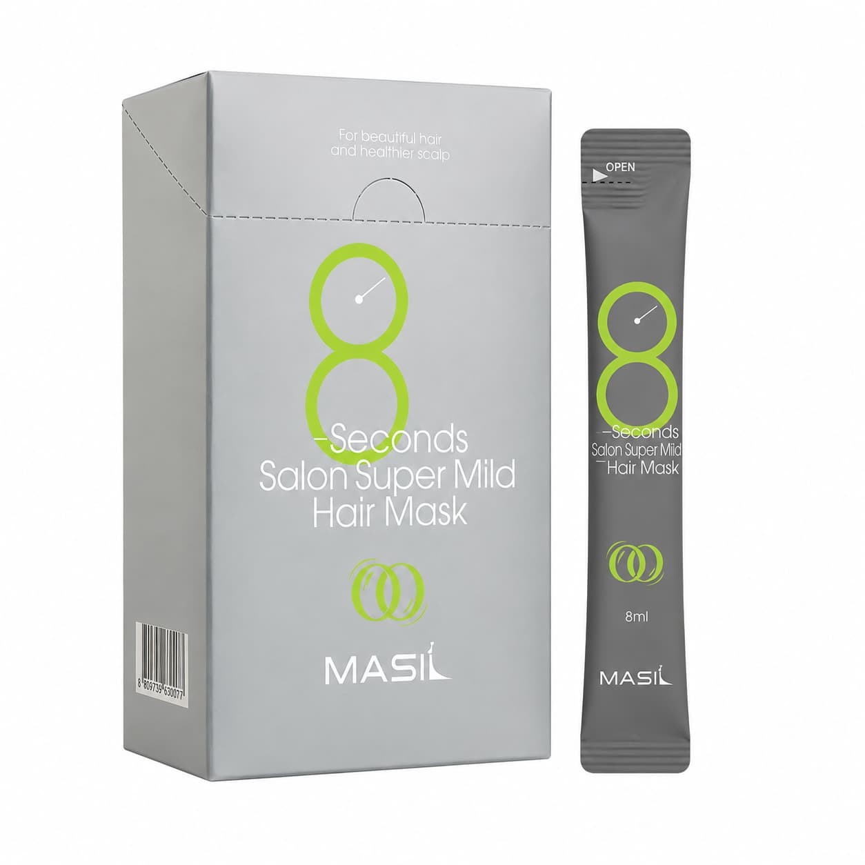 Masil - Mascarilla suave 8 segundos (monodosis) - 8 Seconds Salon Supermild Hair Mask - 8 x 20 ml