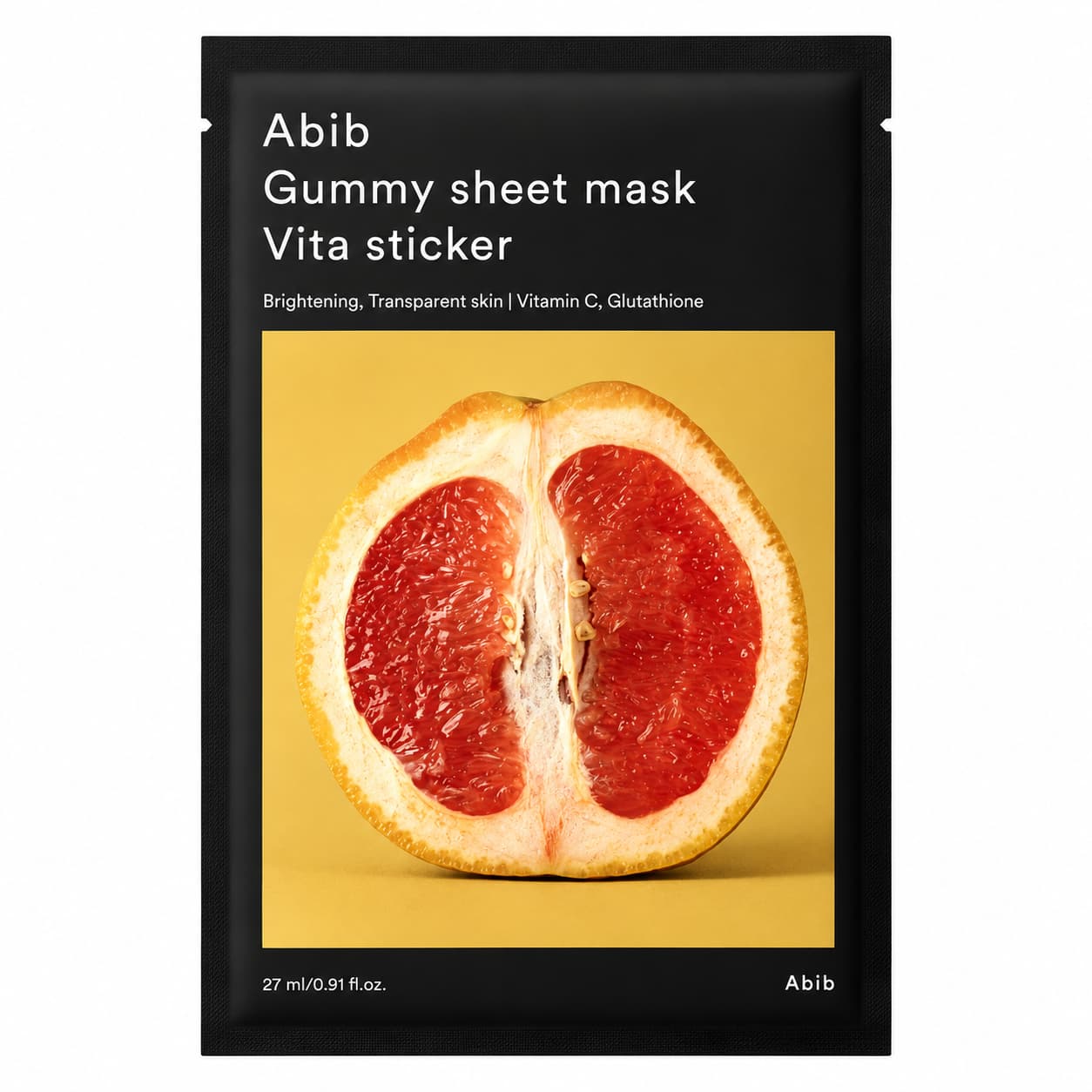 Abib - Mascarilla de tejido iluminadora con vitaminas / Gummy Sheet Mask Vita Sticker - 27ml