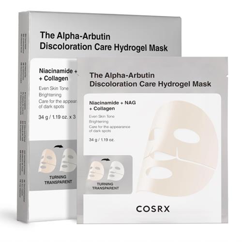 COSRX The Alpha-Arbutin Discoloration Care Hydrogel Mask – Mascarilla de hidrogel antimanchas (1 ud)