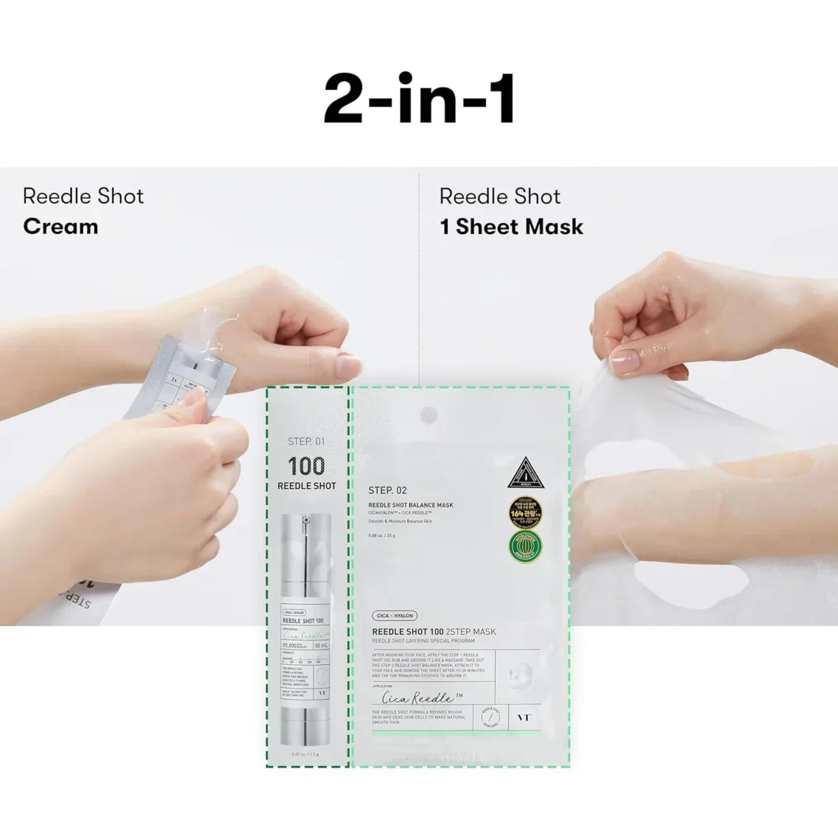 VT Cosmetics - Reedle Shot 700 2-Step Mask - Tratamiento en 2 pasos nivel experto 2