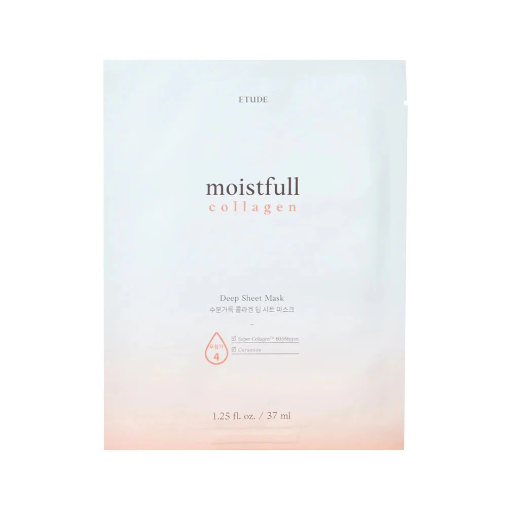 Etude House - Moistfull Collagen Deep Sheet Mask - 1pc – Mascarilla facial Moistfull Collagen Deep (1 ud)