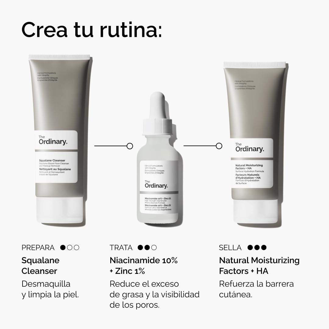 The Ordinary Niacinamide 10% + Zinc 1% 30 ml – sérum de niacinamida para poros y luminosidad 2