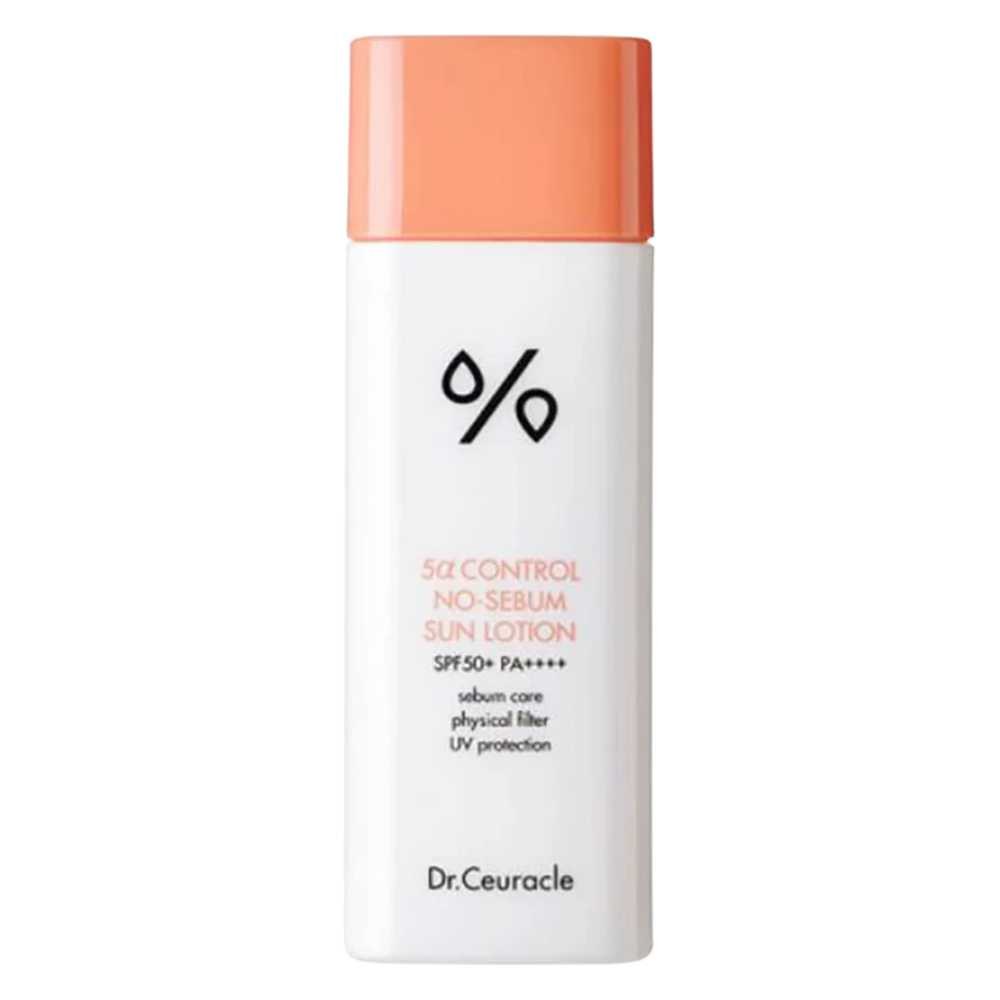 Dr. Ceuracle 5α Control No-Sebum Sun Lotion For Oily 50 ml – Loción solar ligera matificante con control de sebo