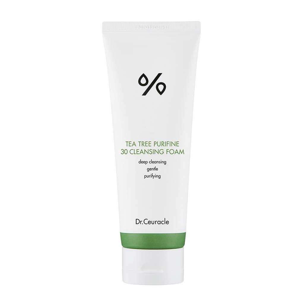 Dr. Ceuracle Tea Tree Purifine 30 Cleansing Foam 150 g – Espuma limpiadora purificante con árbol de té