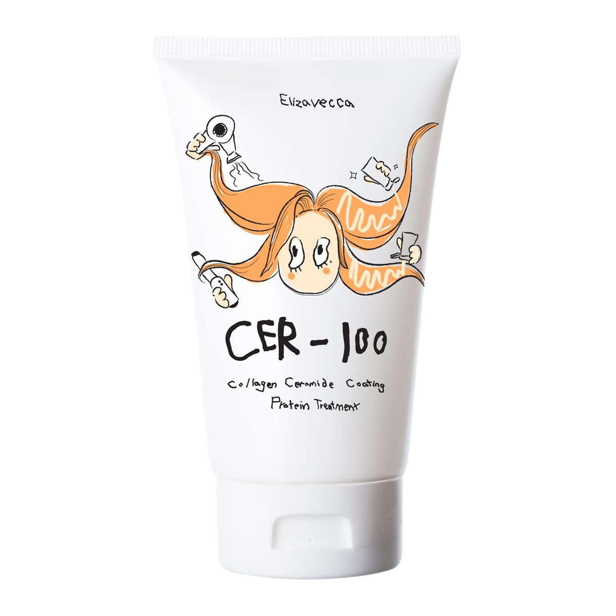 Elizavecca CER-100 Collagen Ceramide Coating Protein Treatment 100ml – Tratamiento capilar (100 ml)